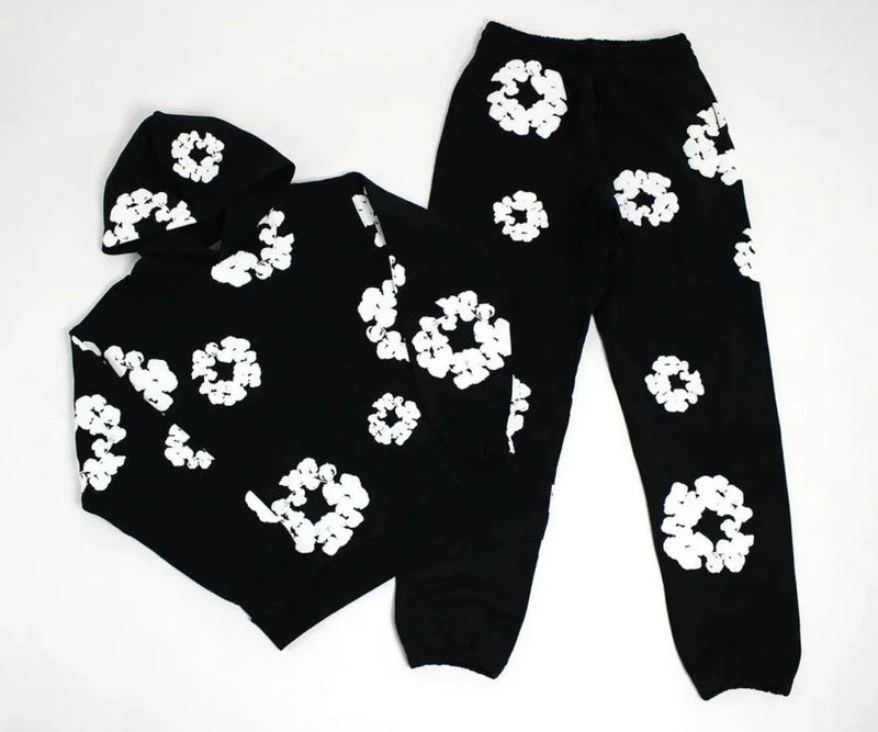 Brand Hot Selling New Fashionable Foam Cotton Printed Hoodie, European and American Fashionable Men'S Sports Suit