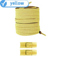 New without Ties Elastic Laces No Tie Shoe Laces Press Lock Shoelaces Sneaker Kids Adult 8MM Widened Flat Shoelace for Shoes