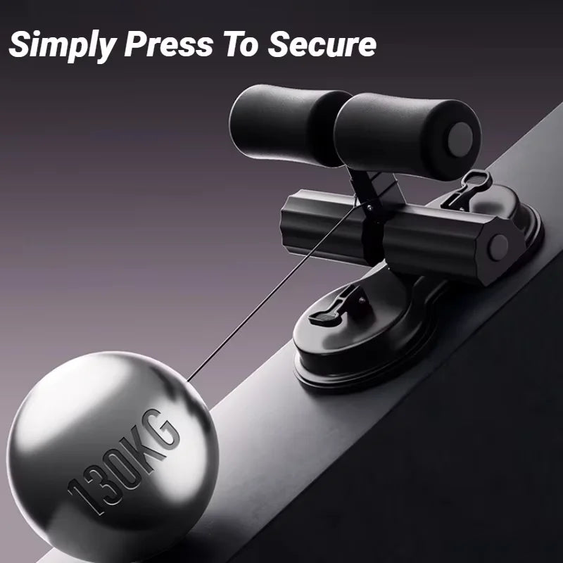 Seated support fitness equipment with suction cup ankle strap plank support exercise indoor core strength training adjustable