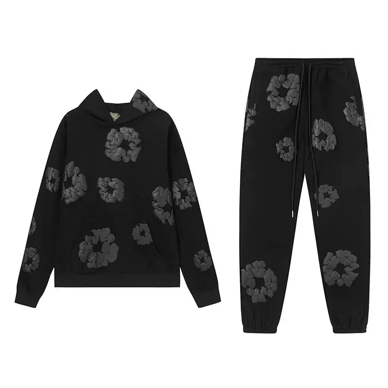Brand Hot Selling New Fashionable Foam Cotton Printed Hoodie, European and American Fashionable Men'S Sports Suit