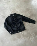 Vintage Patch Stripe Embroidered Jacket Jeans Two Piece Set Y2K Suit Men Harajuku Hiphop Embroidered Baggy Jeans Vintage Jacket
