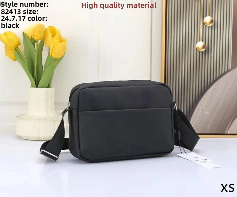 Men'S Oxford Cloth Crossbody Bag Single Shoulder Commuter Bag Student Commuter Bag Trendy Crocodile Print Casual Style