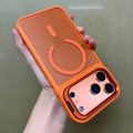 New Frosted Matte Translucent Magnetic Case for  17 17Pro 17Air 17 Pro Max Metal Bracket for Magsafe Wireless Charge Cover