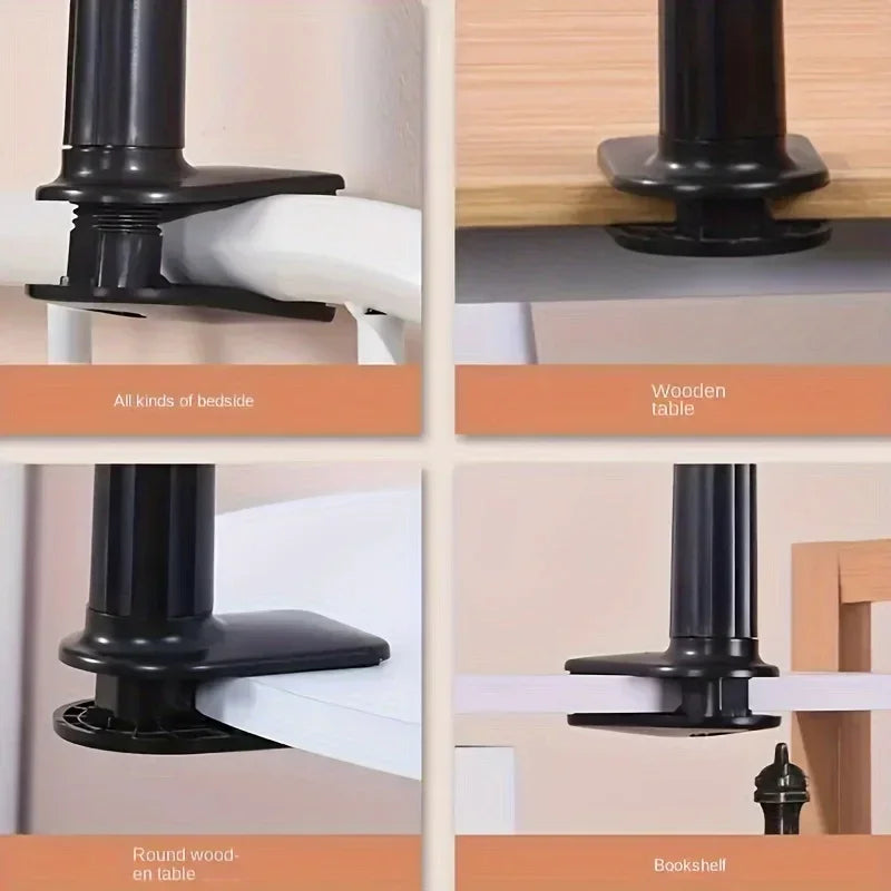 1Pc Rotating Phone & Tablet Stand,360° Rotating Durable Phone & Tablet Stand,No-Drop Design for Bedside Use