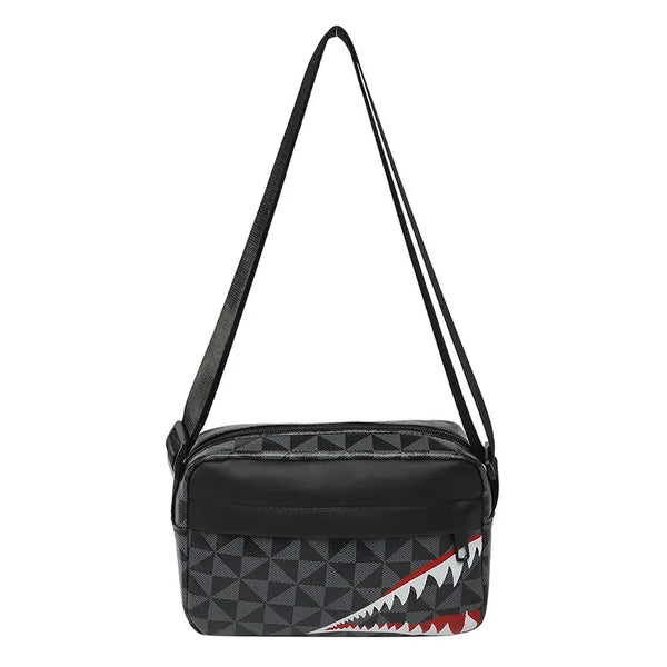 Creative Shark Mouth Crossbody Bag Simple Coin Purse Mobile Phone Bag Casual Fashion Crossbody Large Capacity Small Square Bag