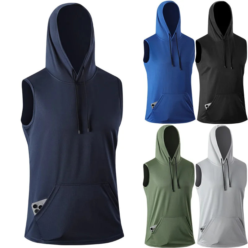 [USA Size] Quick-Dry GYM T-Shirt Sports Streetwear Fashion Hoodie T Shirt Black 2025 Summer Short Sleeves Top Tees Tshirt