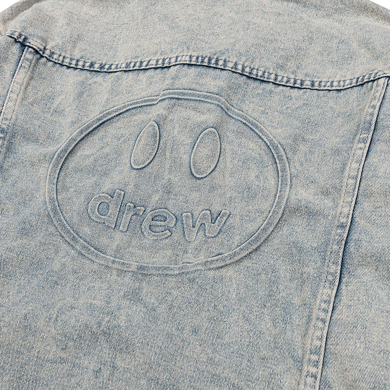 Printing Logo Men'S Clothing Autumn and Winter Designer Niche American Retro Print Loose Denim Jacket
