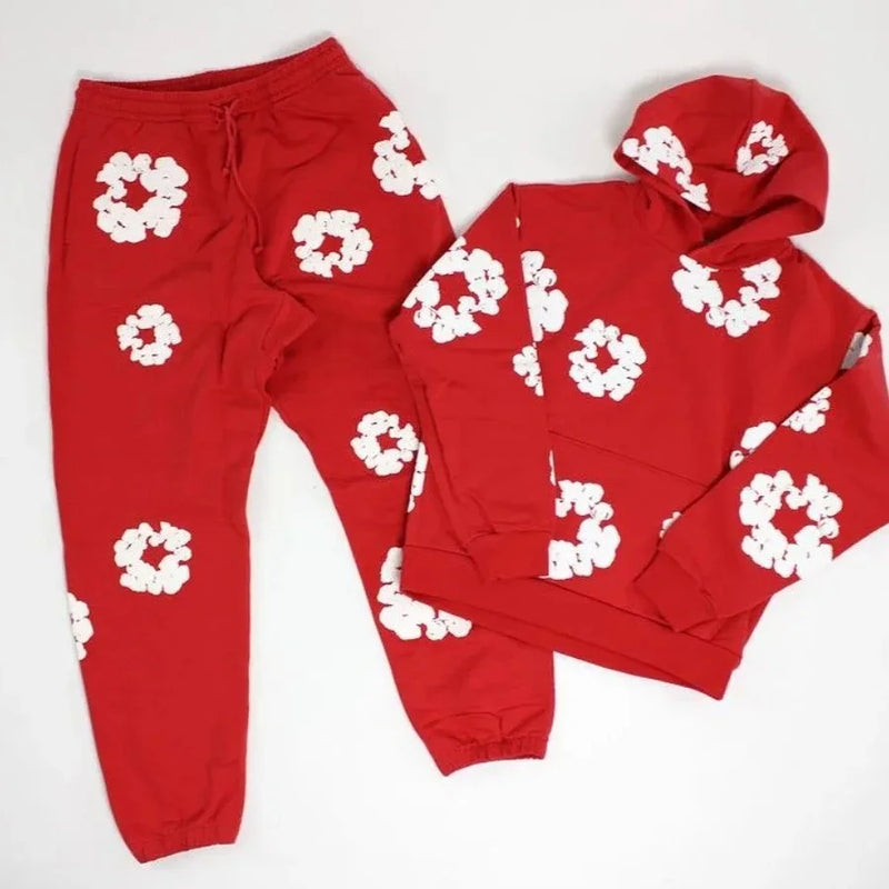 Brand Hot Selling New Fashionable Foam Cotton Printed Hoodie, European and American Fashionable Men'S Sports Suit