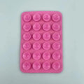Multifunctional Silicone Suction Pad Phone Fixture Suction Cup Backed Adhesive Rubber Sucker Pad Fixed Pad 24Square Suction Cups