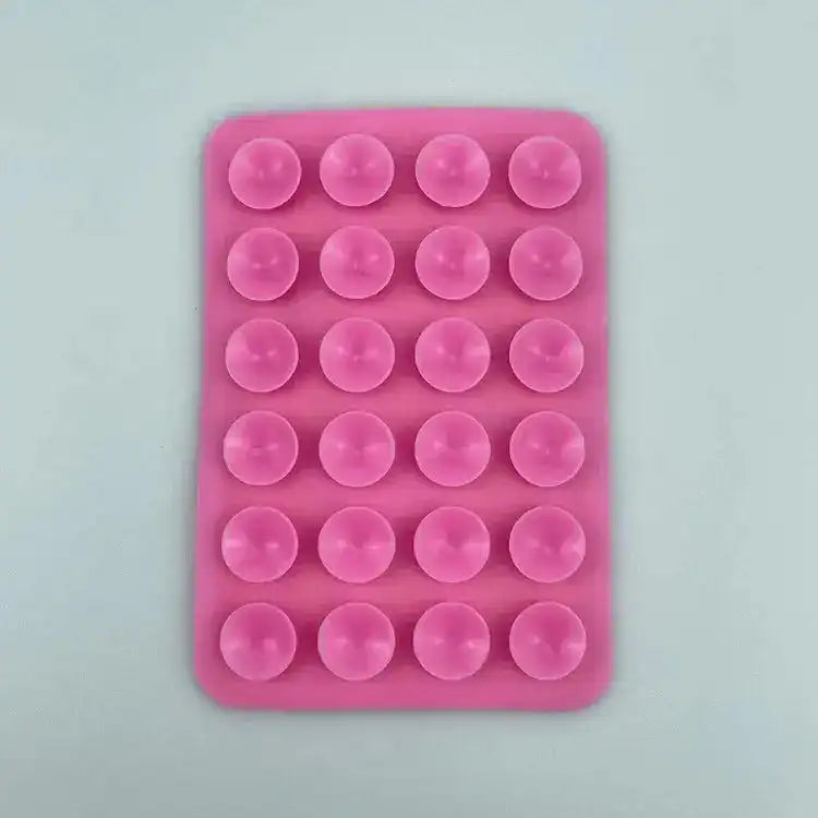 Multifunctional Silicone Suction Pad Phone Fixture Suction Cup Backed Adhesive Rubber Sucker Pad Fixed Pad 24Square Suction Cups