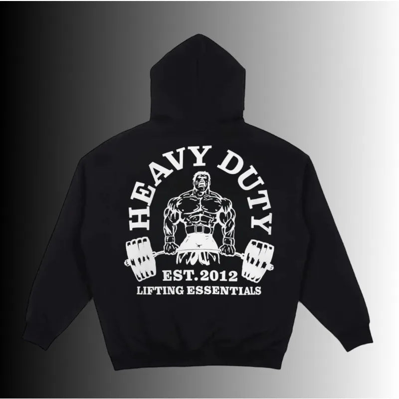 Arnold Pattern Printed Men's and Women's Cotton Hoodies Without Drawstrings Loose Warm Sweaters Long Sleeves Fleece Pullover