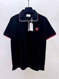 Top Version Casinoblank Morocco Patched Women Men Cotton Shirts Shorts Set T Shirt Turn down Collar Shirts Half Zipper Polo