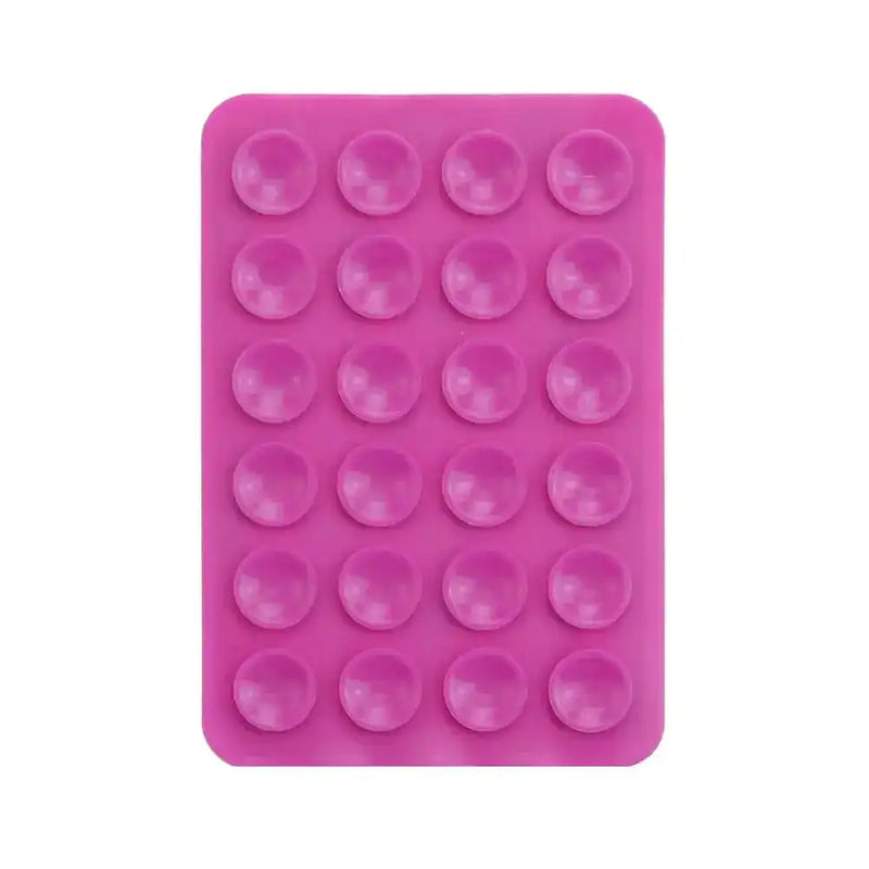 Multifunctional Silicone Suction Pad Phone Fixture Suction Cup Backed Adhesive Rubber Sucker Pad Fixed Pad 24Square Suction Cups