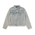 Printing Logo Men'S Clothing Autumn and Winter Designer Niche American Retro Print Loose Denim Jacket