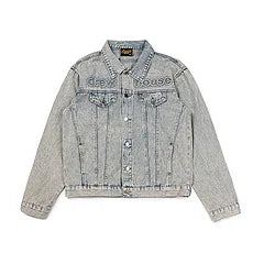 Printing Logo Men'S Clothing Autumn and Winter Designer Niche American Retro Print Loose Denim Jacket