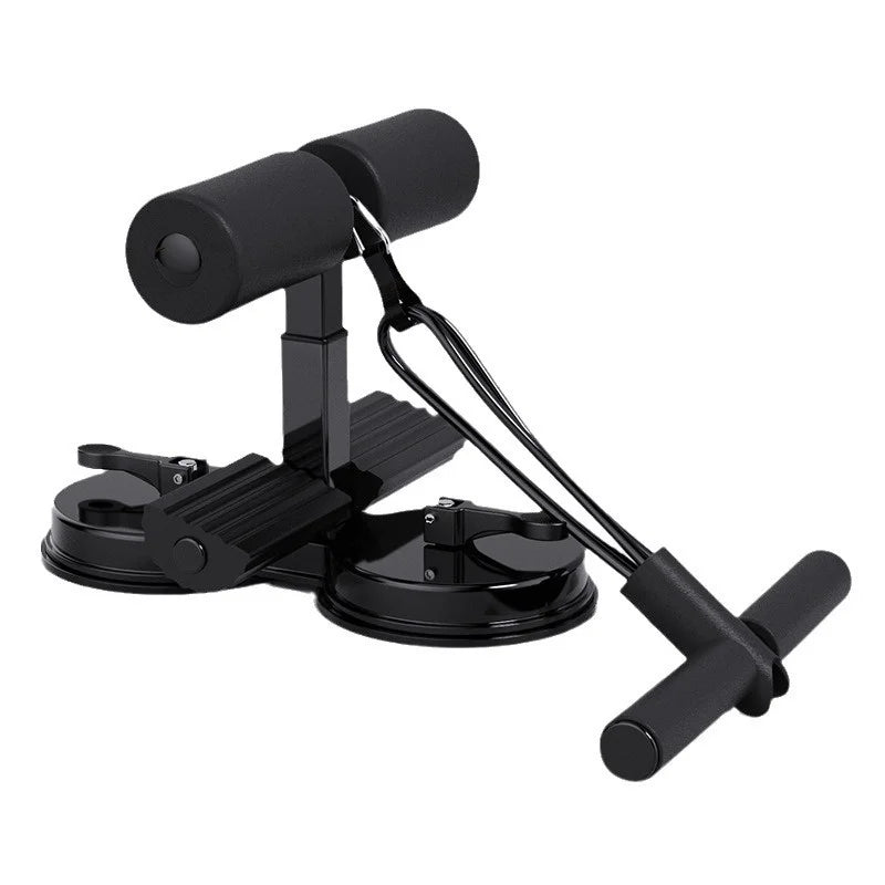 Seated support fitness equipment with suction cup ankle strap plank support exercise indoor core strength training adjustable