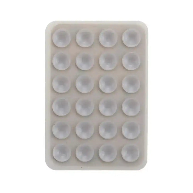 Multifunctional Silicone Suction Pad Phone Fixture Suction Cup Backed Adhesive Rubber Sucker Pad Fixed Pad 24Square Suction Cups