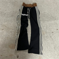 Man Pants Y2K Fashion Simple Striped Casual Pants for Men Retro Harajukuhip Hop Sweatpant Loose Straight Pants High Waist Loose
