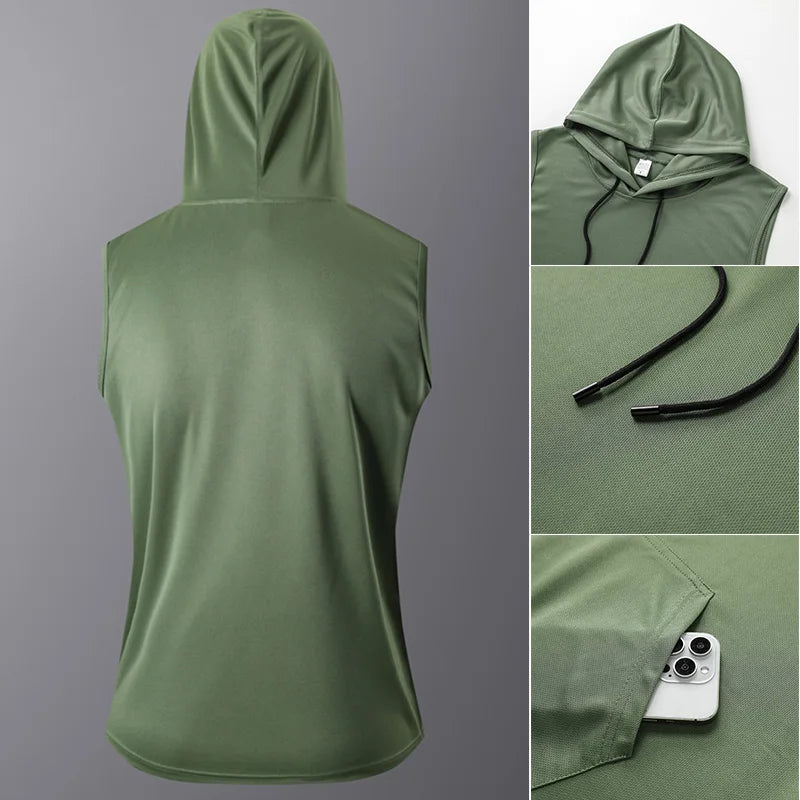 [USA Size] Quick-Dry GYM T-Shirt Sports Streetwear Fashion Hoodie T Shirt Black 2025 Summer Short Sleeves Top Tees Tshirt