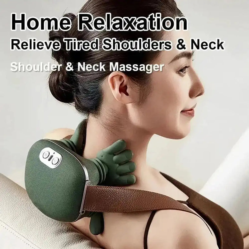 N7 Master Hand Shoulder and Neck Massager Cervical Spine Massager Trapezius Neck Massager Hot Compress Electric Cervical