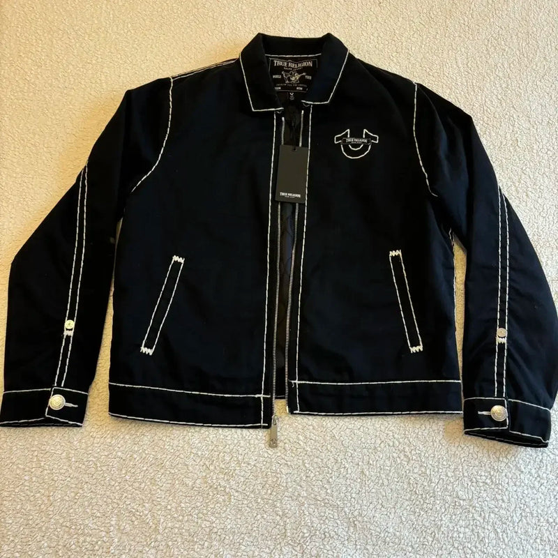 Hip Hop Retro Fashion Brand Denim Jacket Y2K Street Wear Washed Embroidered Motorcycle Sports Jacket Thickened Men'S Clothing