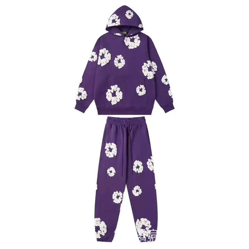 Brand Hot Selling New Fashionable Foam Cotton Printed Hoodie, European and American Fashionable Men'S Sports Suit