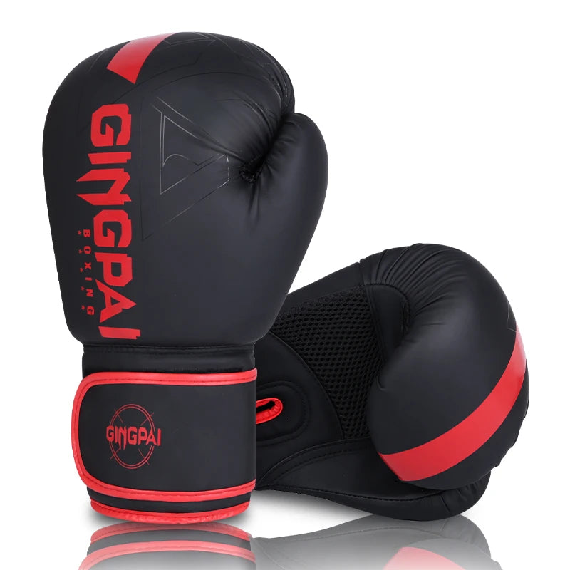 6/8/10/12/14oz Boxing Gloves PU Leather Muay Thai MMA Profession Kickboxing Adults Sandbag Training Gloves Equipment
