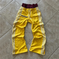 Man Pants Y2K Fashion Simple Striped Casual Pants for Men Retro Harajukuhip Hop Sweatpant Loose Straight Pants High Waist Loose