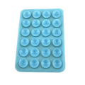 Multifunctional Silicone Suction Pad Phone Fixture Suction Cup Backed Adhesive Rubber Sucker Pad Fixed Pad 24Square Suction Cups