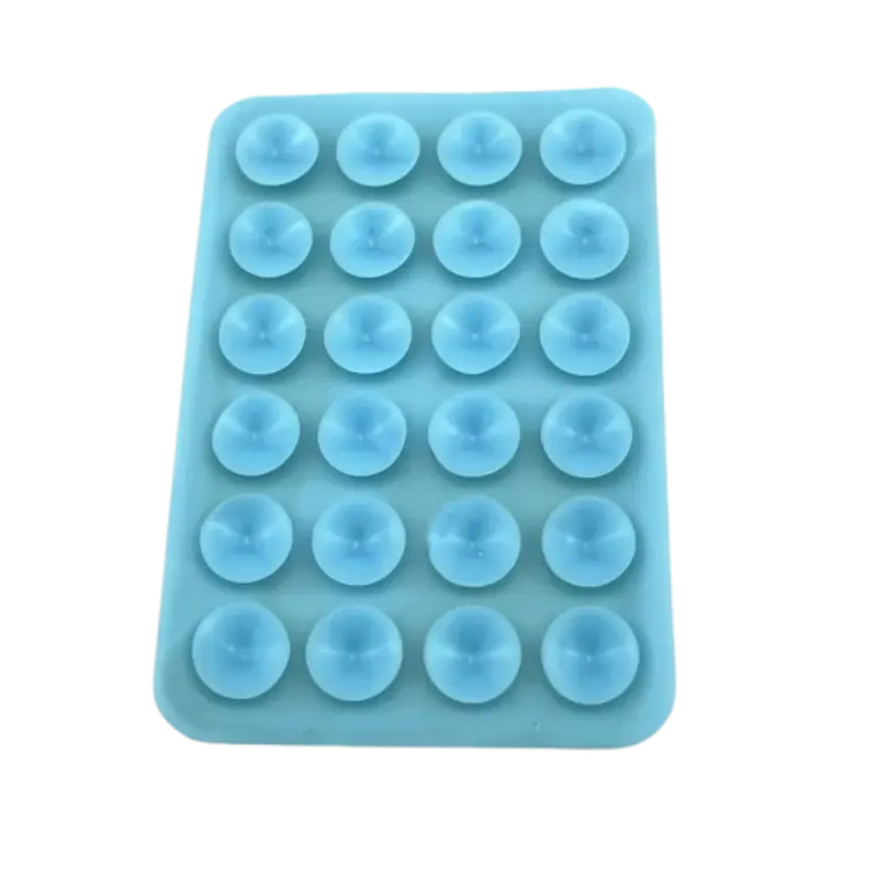 Multifunctional Silicone Suction Pad Phone Fixture Suction Cup Backed Adhesive Rubber Sucker Pad Fixed Pad 24Square Suction Cups