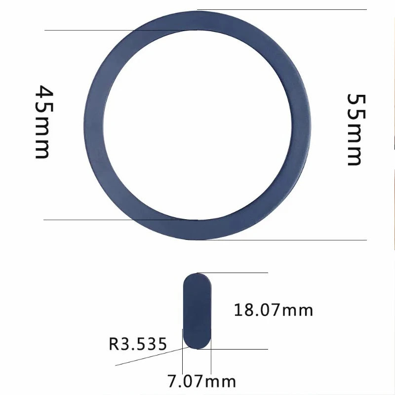For Magsafe Magnetic Plate Ring  Metal Sticker Support Wireless Charger Metal Plate Sheet for Magnet Car Holder