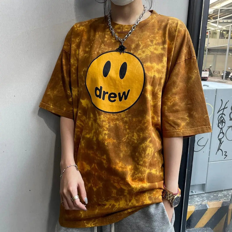 New Mens Clothing Printing Logo T Shirt Men'S and Women'S Printed Loose Short Sleeve T-Shirt Ropa Hombre