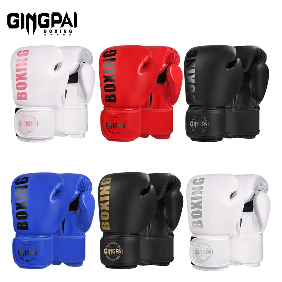 6/8/10/12oz Boxing Gloves Professional Adult Sanda Muay Thai Fighting Gloves Men and Women Training Sandbag Free Fight MMA