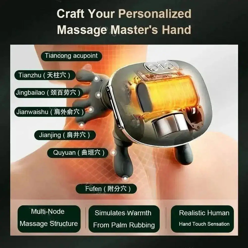 N7 Master Hand Shoulder and Neck Massager Cervical Spine Massager Trapezius Neck Massager Hot Compress Electric Cervical