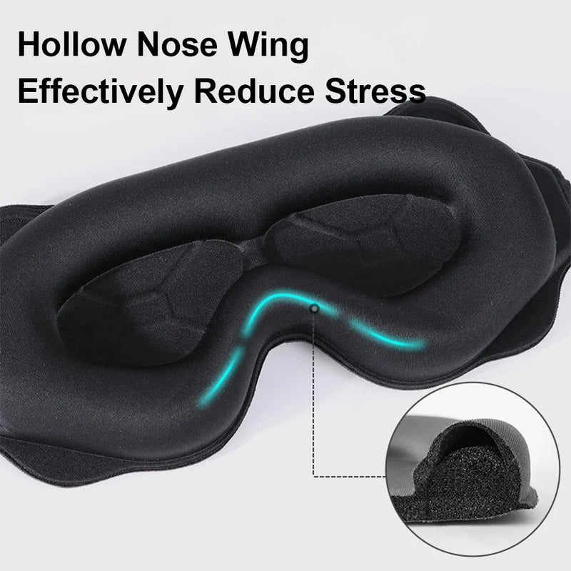 3D Sleeping Mask Block Out Light Soft Padded Sleep Mask for Eyes Slaapmasker Eye Shade Blindfold Sleeping Aid Face Mask Eyepatch