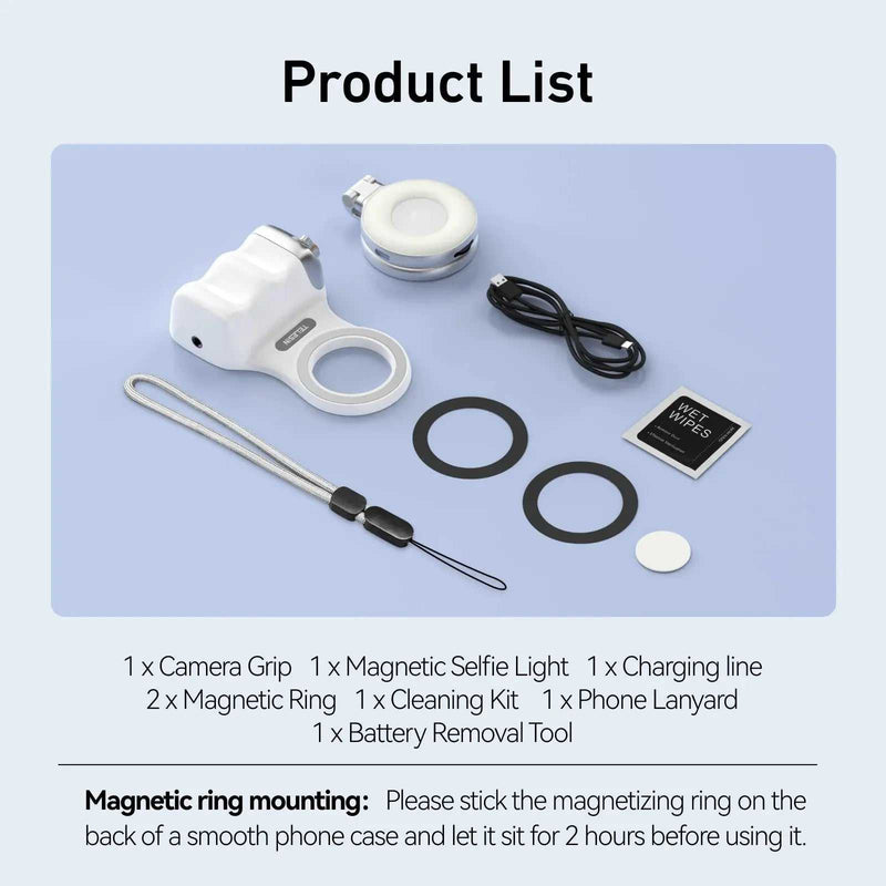 Phone Camera Shoot Hand Grip Magnetic Smart Phone Holder Shooting Aid Remote Control Handle for Iphone Android Phone