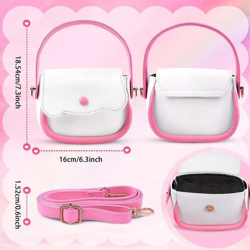 Purse Pretend Play Makeup Toy Set, 1 Set Pretend Play Makeup Set, Simulated Paper Currency, Mock Id Slot, Pretend Phone, Fidget Toys for Boys, Fidgets Toys, Colorful Makeup Toys, Kids Vanity, Circle, Kids Vanity Miniature Set, Toddler Playset, Kids Vanity