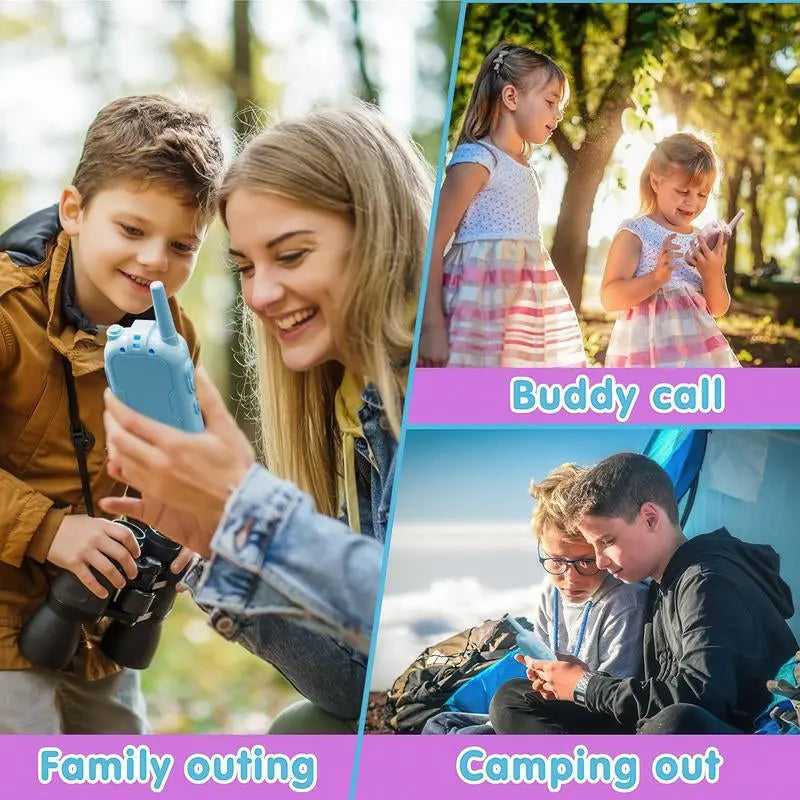Aontess Kids Video Walkie Talkies Toys- 2 Pack, Long Range, No Internet Connection Required, with Camera, Ideal for 3 - 12 Year Olds, Perfect for Outdoor Play & Indoor Fun,Holiday Gifts for Children, Christmas Gifts