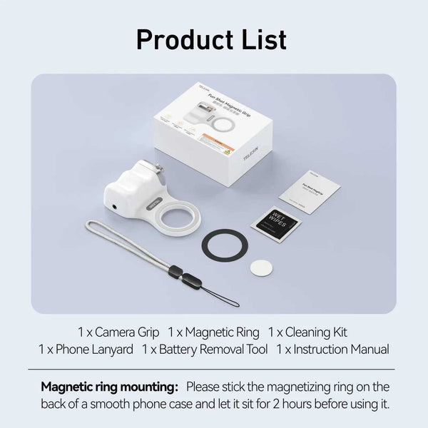 Phone Camera Shoot Hand Grip Magnetic Smart Phone Holder Shooting Aid Remote Control Handle for Iphone Android Phone